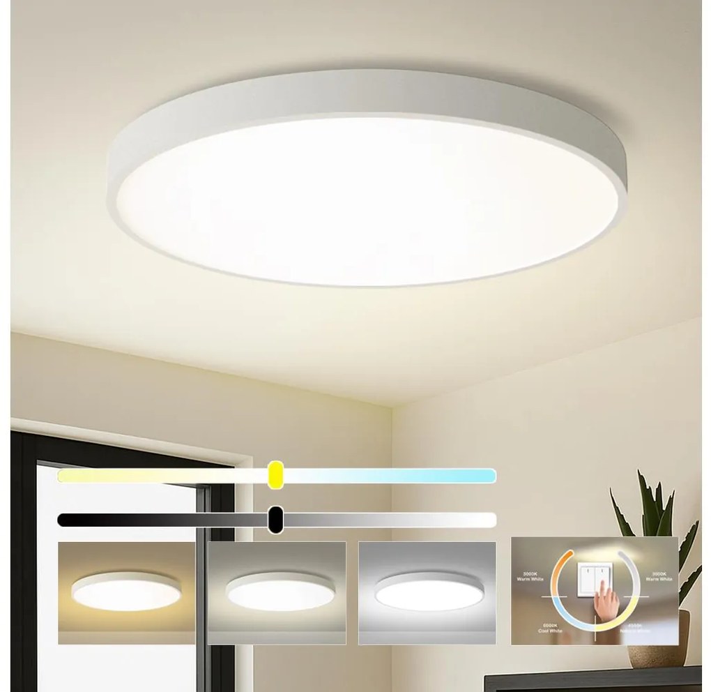 Brilagi - POOL LED mennyezeti lámpatest, 128 W, 230 V, 3000/4500/6000 K, Ø 100 cm, fehér BRI357