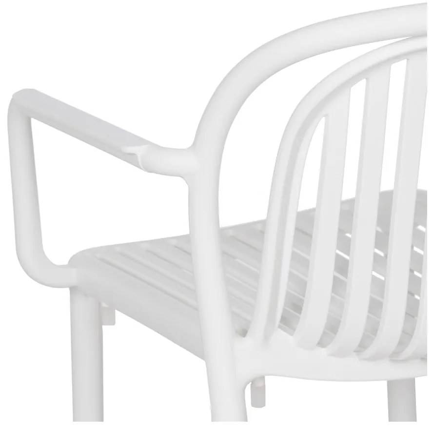 Fehér műanyag étkezőszék Alia – Ixia