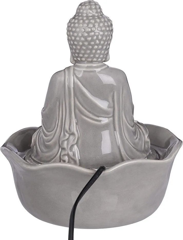 BALANCE kerámia asztali szökőkút Buddha, szürke
