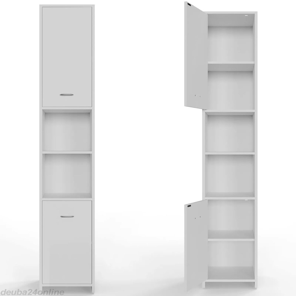 Casaria® Fürdőszobai szekrény - 180x30x30 cm