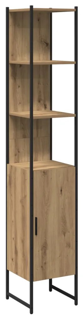 fürdőszoba szekrény Mesteri tölgy 33x33x185.5 cm Mérnöki fa