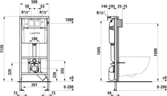 Függesztett WC + PRO WC-ülőke + DUAL LIS nyomólap + beépíthető modul + alátét