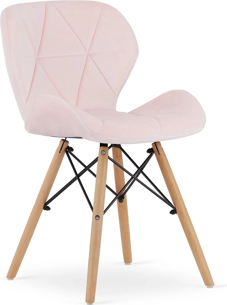 LAGO VELVET rózsaszín szék