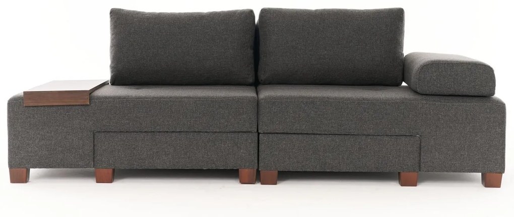 3 személyes kanapéágy Perenna Linen - Antracit