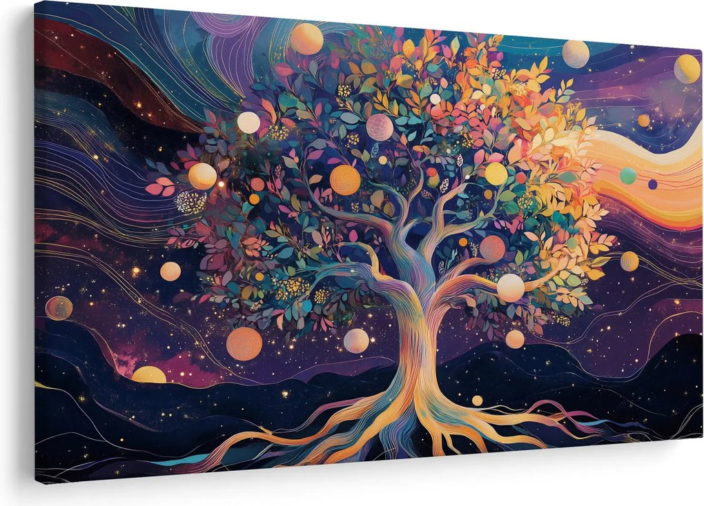 Kép – Lila fa tele energiával (90x60 cm)