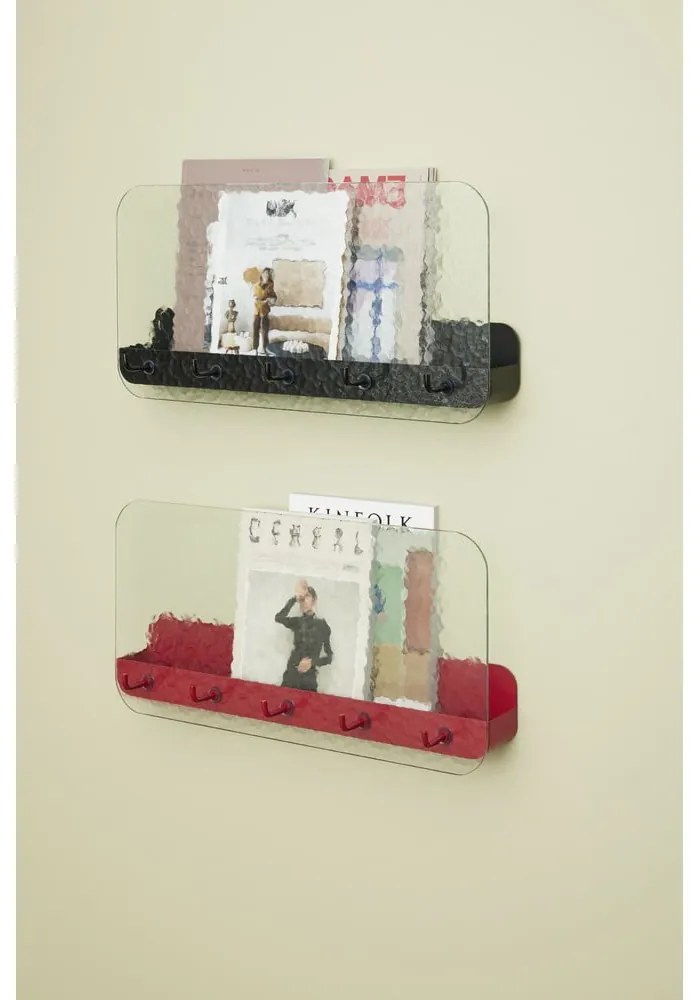 Piros fém falikar polccal Shack - Hübsch