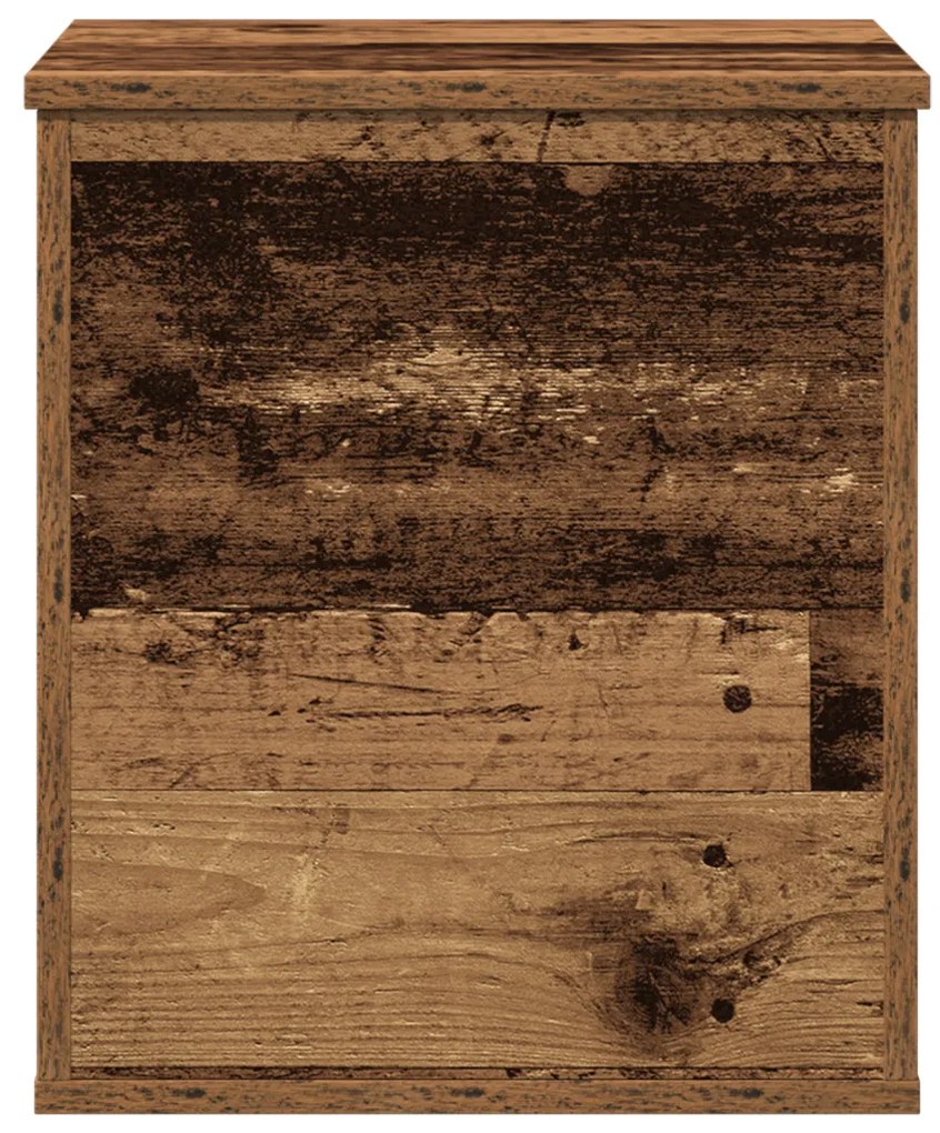 Tároló doboz régi fából 40x42x46 cm Műszaki fa