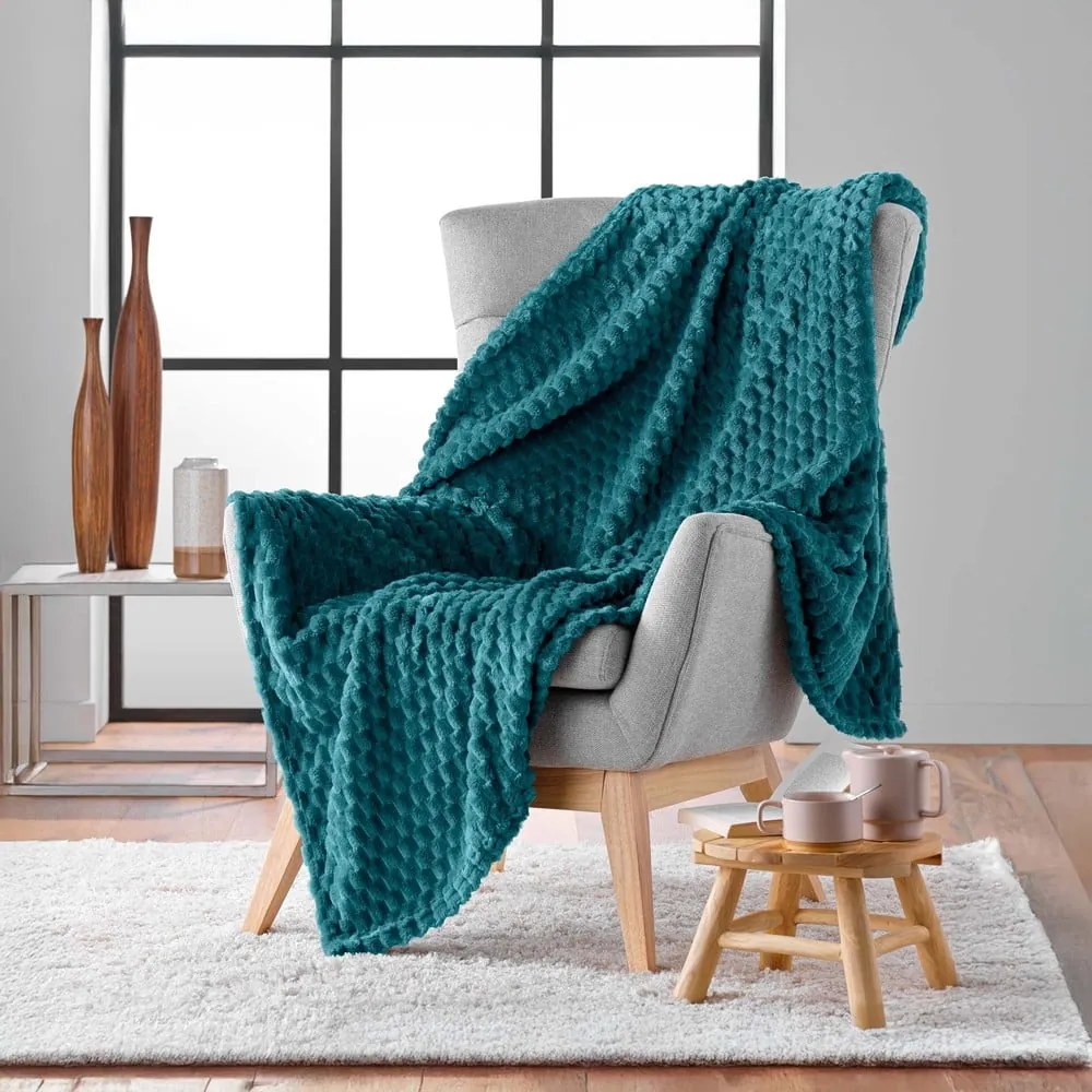 Kék mikroflanel takaró 125x150 cm Mini Frosty – douceur d'intérieur