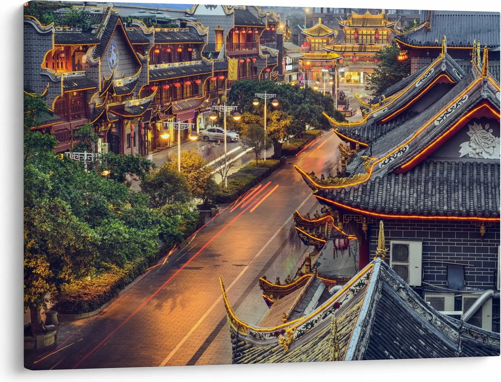 Kép - Qintai Road, Chengdu, Kína (70x50 cm)