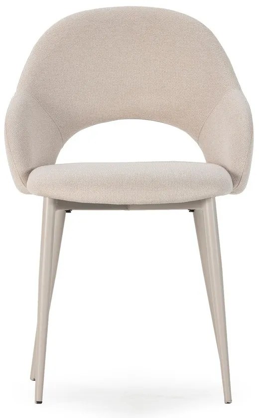 Bézs kárpitozott étkezőszék szett 2 db-os Lia – Marckeric