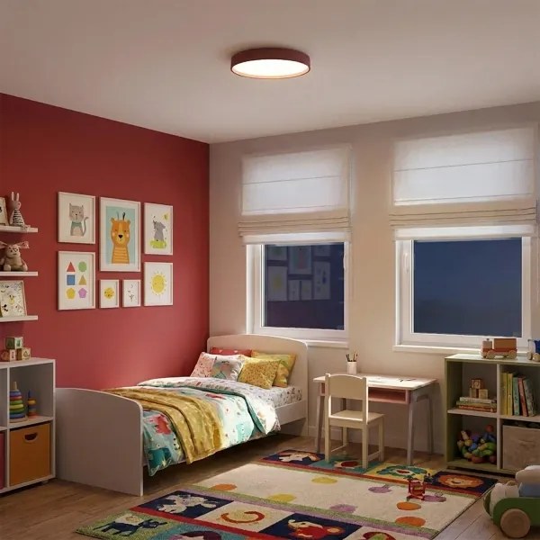 Brilagi-LED Fényerőszabályozható mennyezeti lámpa LUCIA LED/60W/230V Ø 59 cm piros + távirányító
