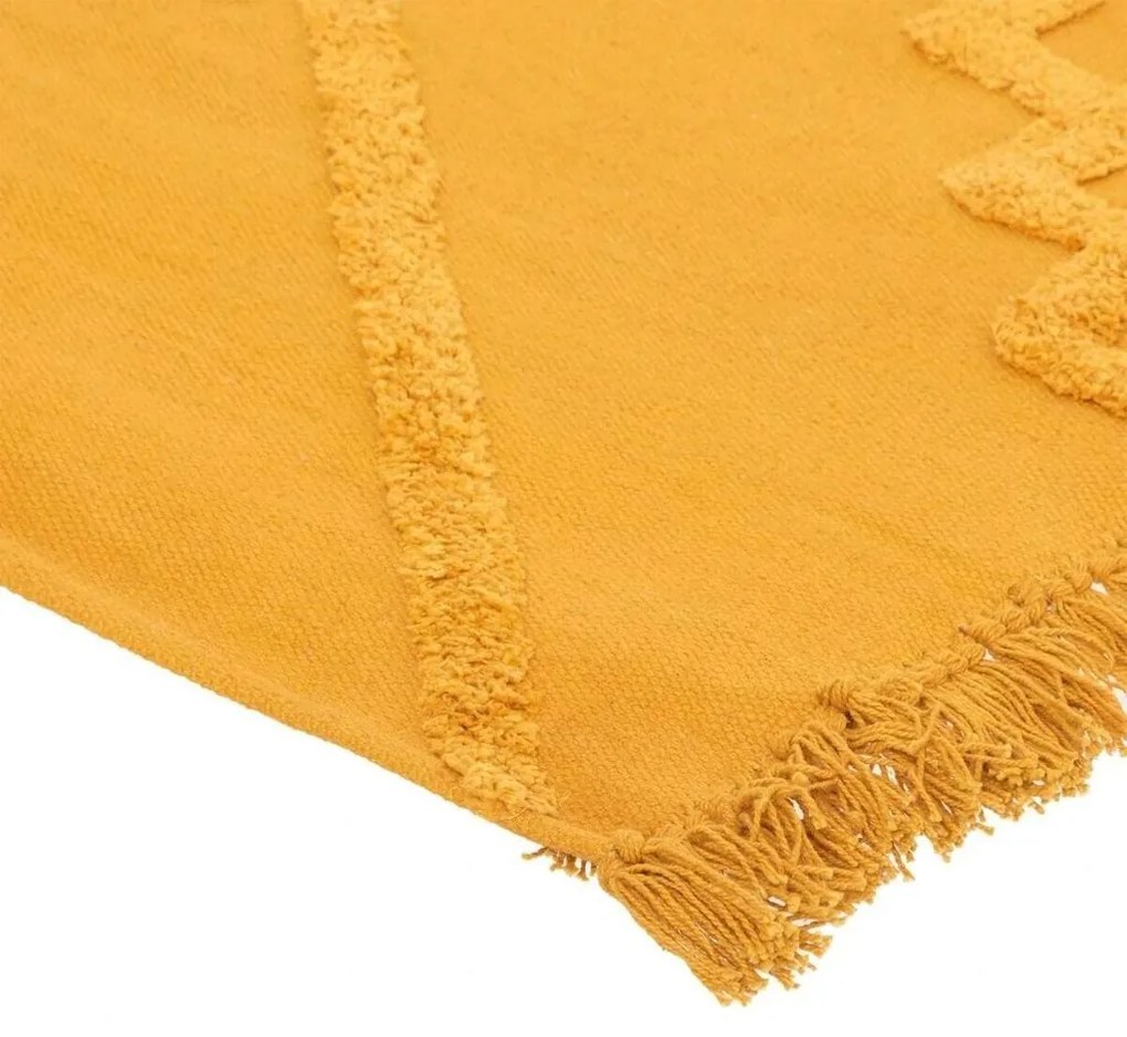 Rombusz mintás szőnyeg, 120x170 cm, okkersárga - ALI