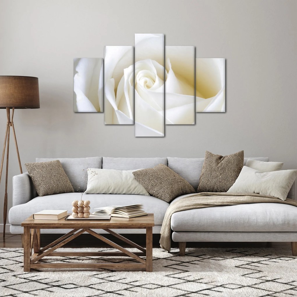 Egy fehér rózsa képe (150x105 cm)