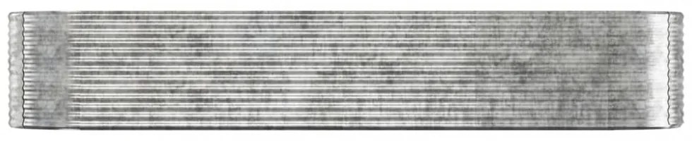 ezüstszínű horganyzott acél kerti magaságyás 396x100x68 cm