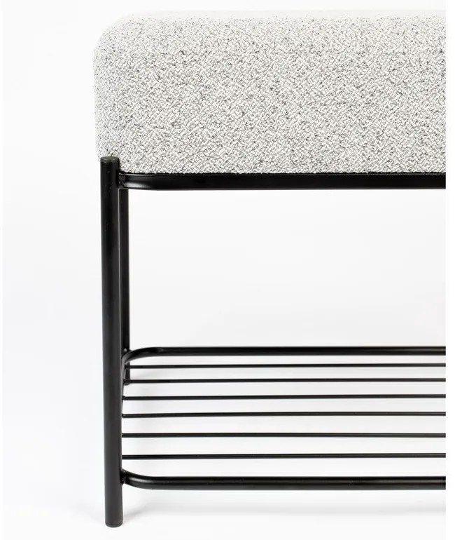 Világosszürke puff Milou – White Label