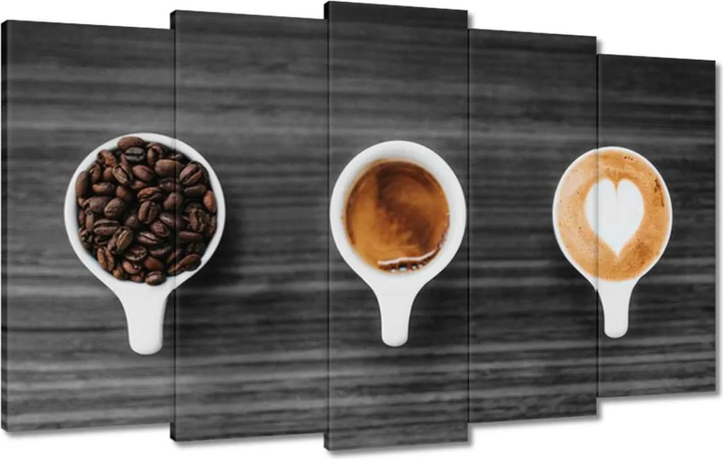 Képek 100x60 Kávék a konyhába Kávék Kávé