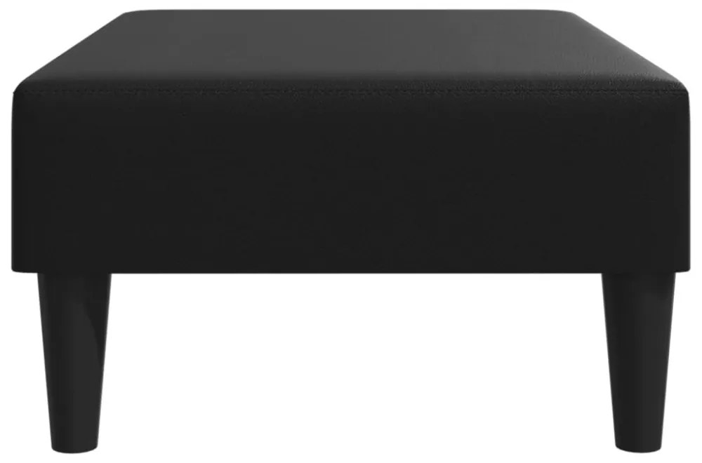 vidaXL fekete műbőr lábzsámoly 77x55x31 cm