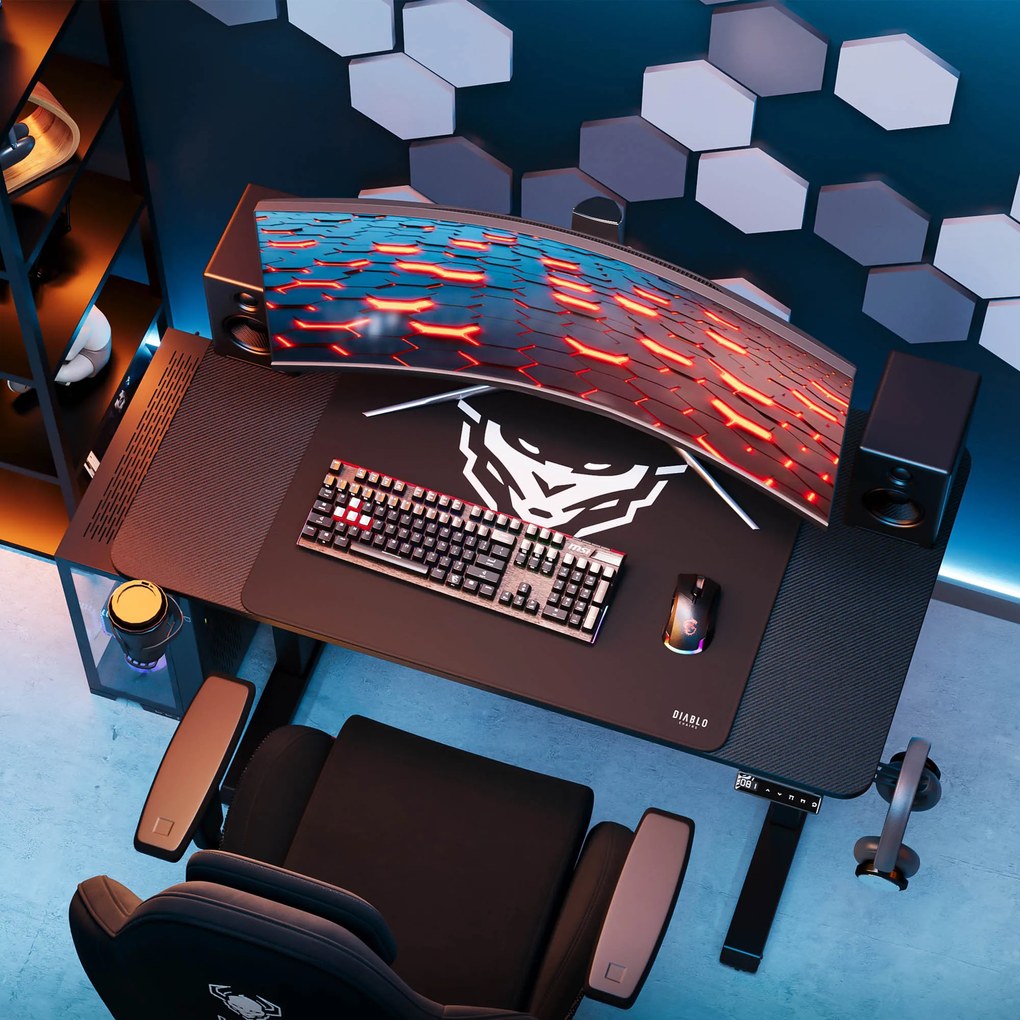 Diablo X-Tensio 1100 állítható magasságú íróasztal fekete