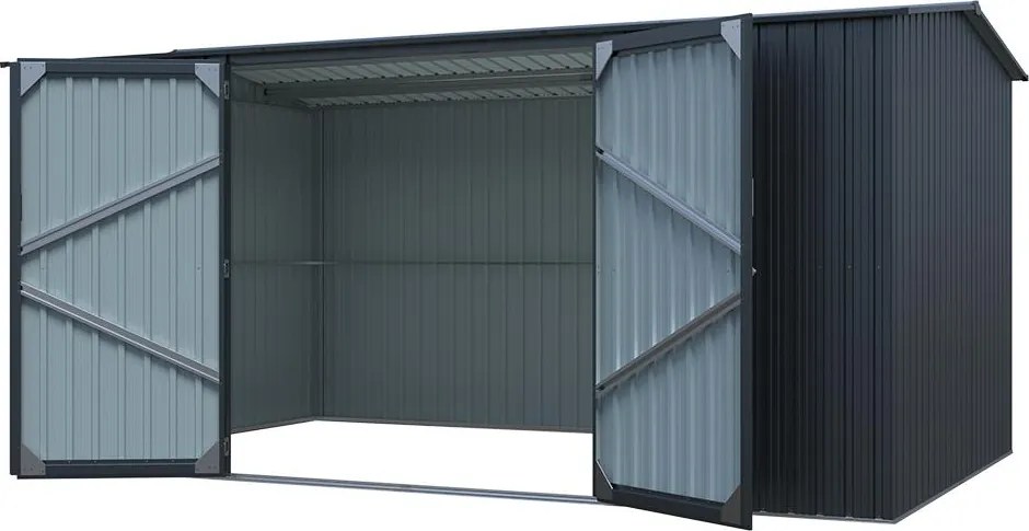 Avenberg HUNTER G1 Kerti ház szerszámokra, szányasajtó 4,1 x 2,6 m ANTRACIT