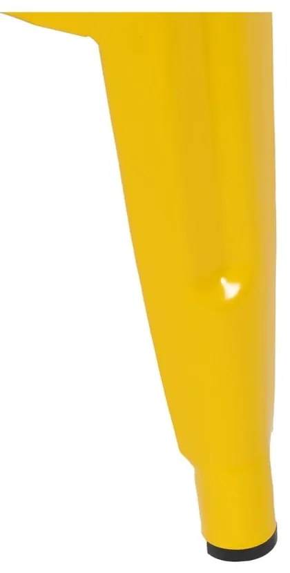 Sárga fém bárszék szett 2 db-os (ülésmagasság 61 cm) – Ixia
