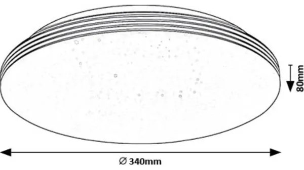 Rabalux 71179 - LED Mennyezeti lámpa OSCAR LED/18W/230V 4000K átm. 34 cm