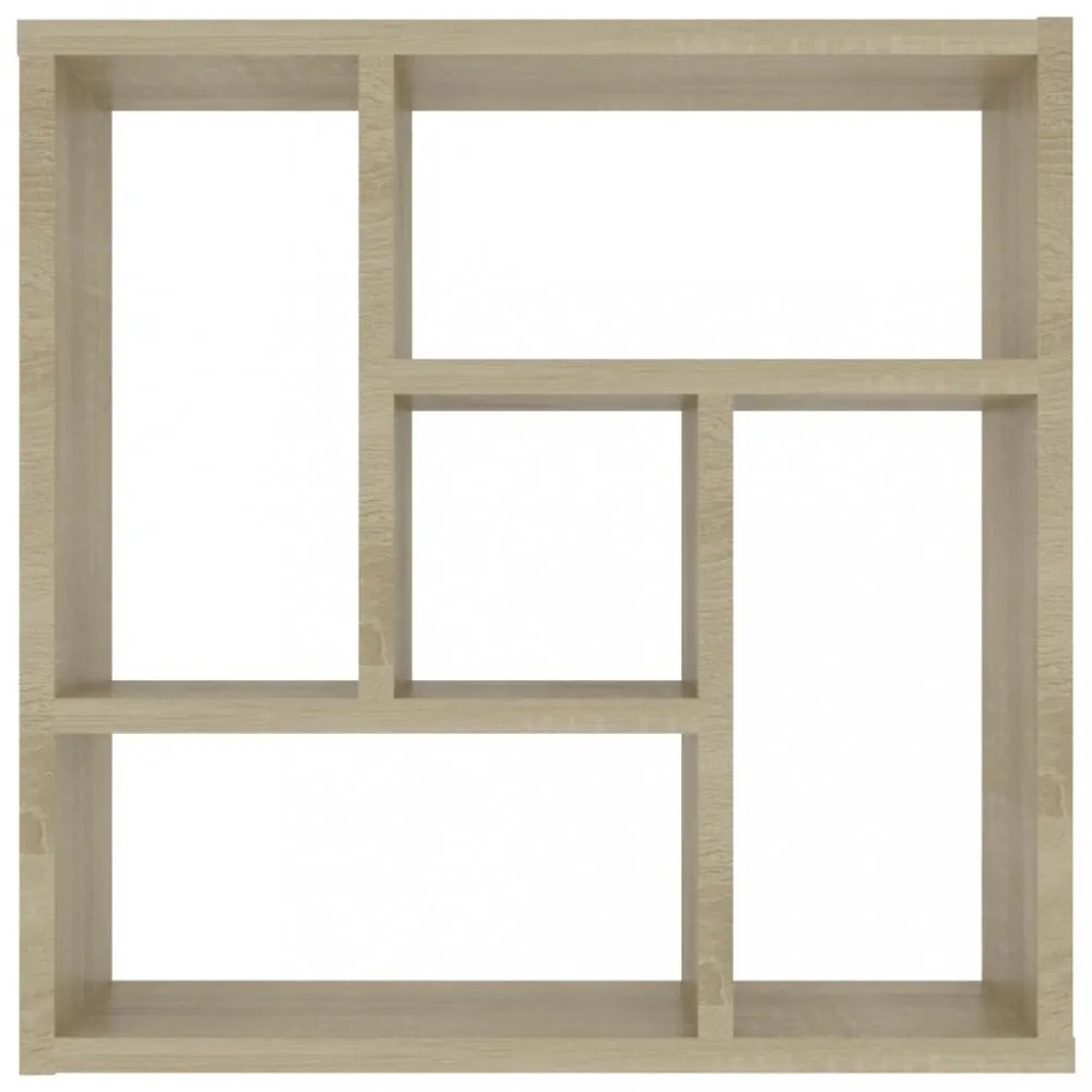 sonoma tölgy szerelt fa fali polc 45,1 x 16 x 45,1 cm