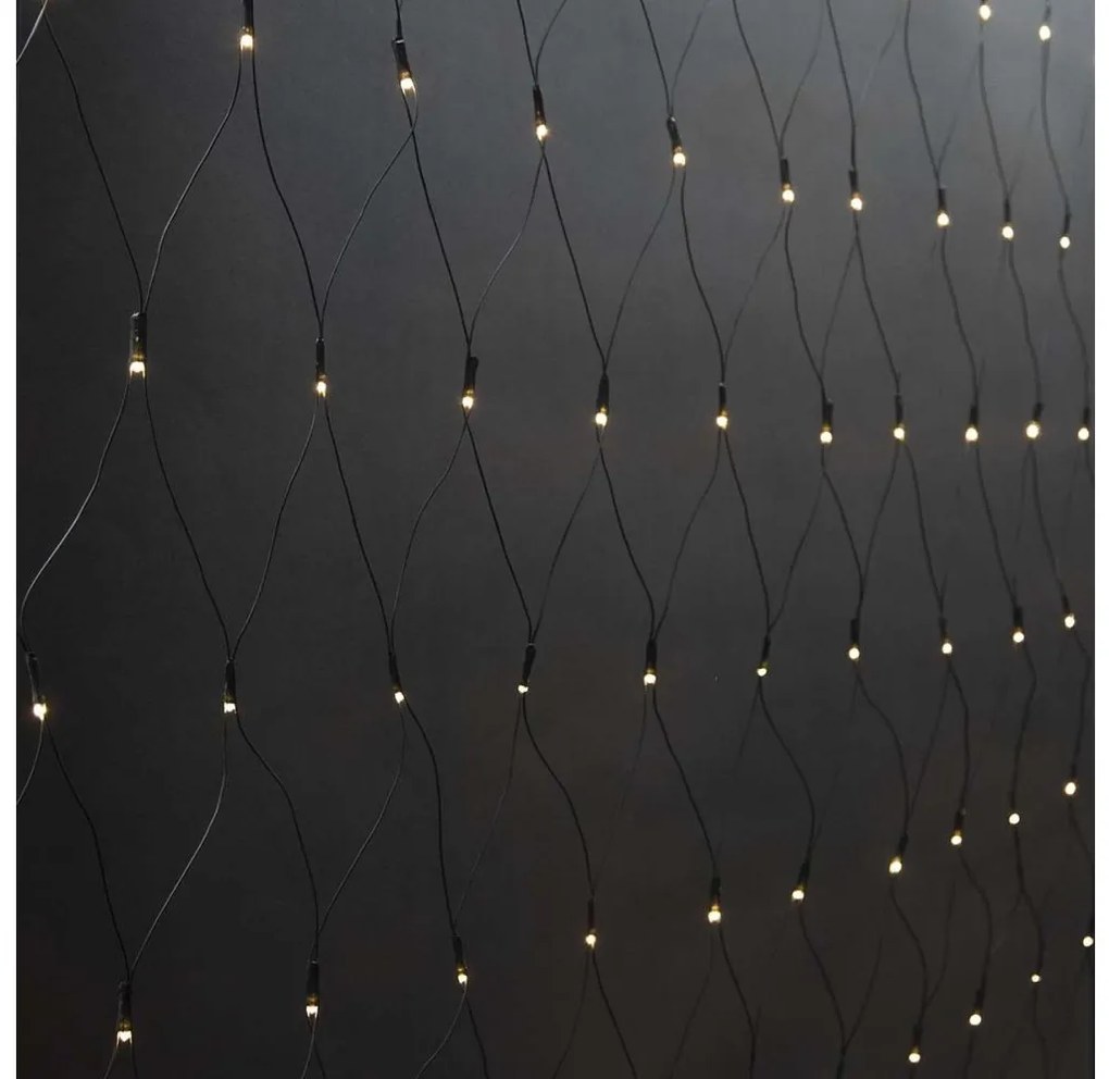 Nedis CLLN320 - LED Karácsonyi függöny 320xLED/7 funkciós 6m IP44 meleg fehér