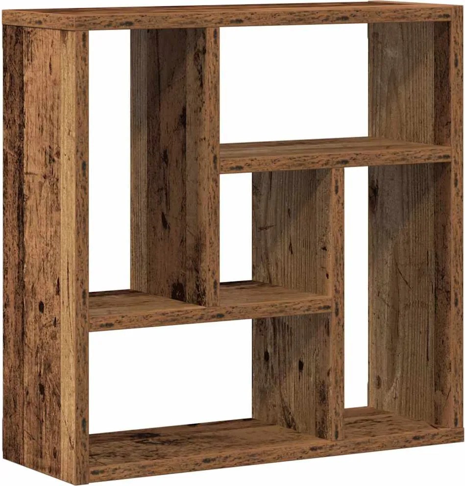 vidaXL antik fa színű szerelt fa fali polc 45 x 16 x 45 cm