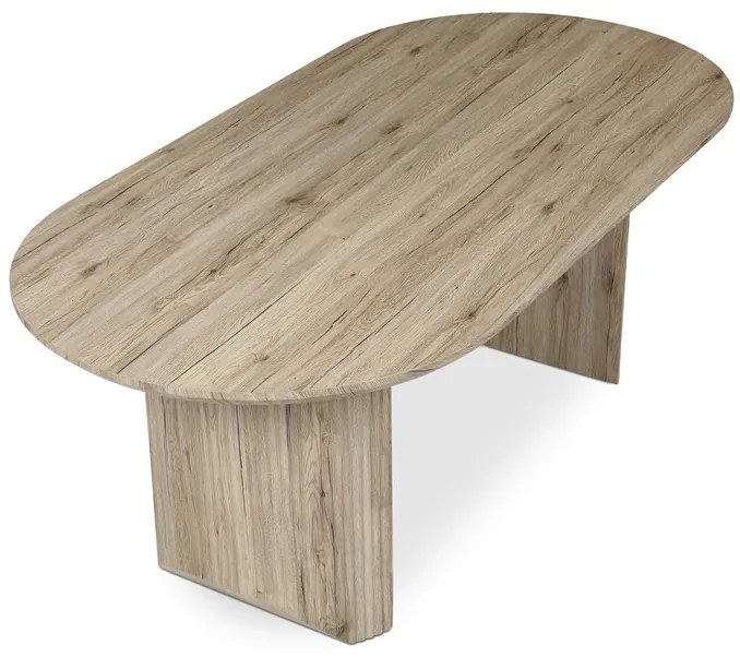 Étkezőasztal 200×100 cm, MDF, San Remo Tölgy. SRE