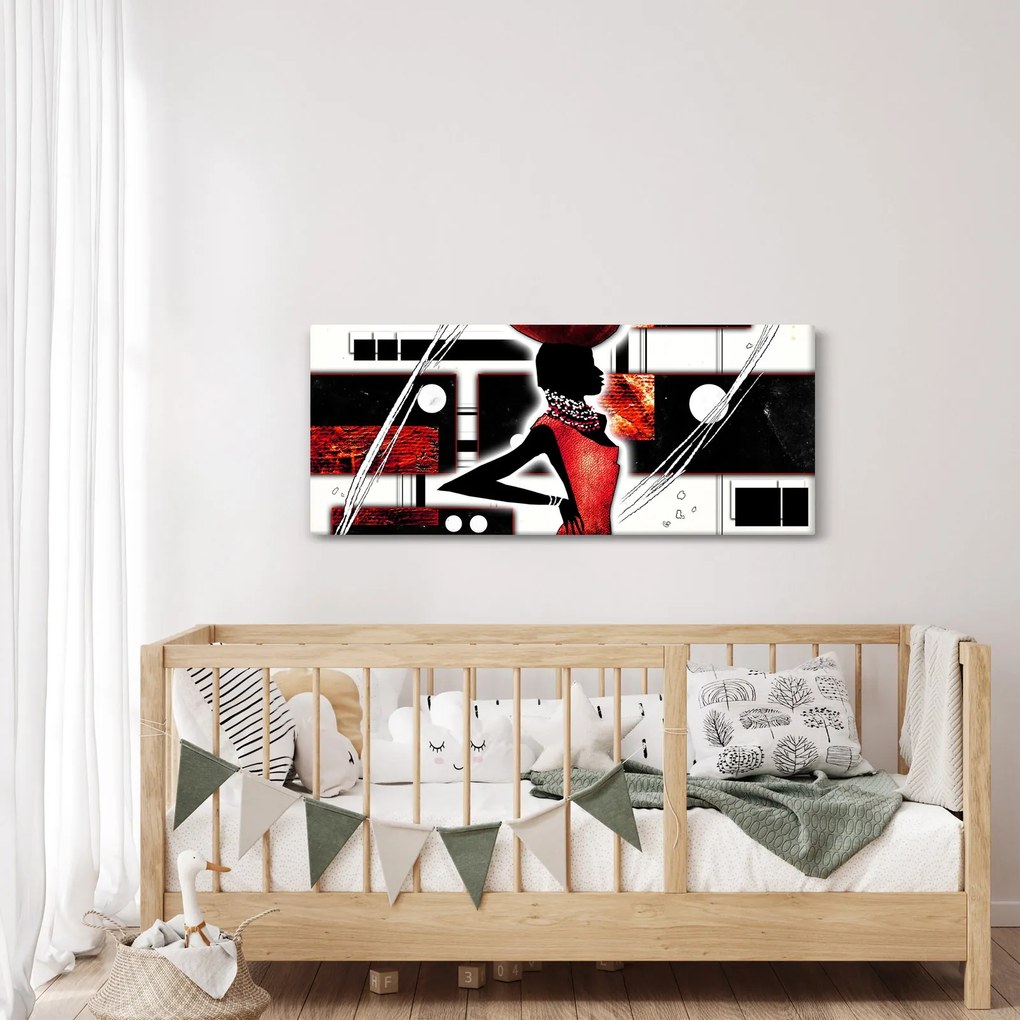 Egy ősi hölgy képének festménye (120x50 cm)