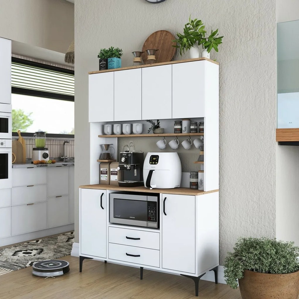 Jedy Walnut and White szekrény