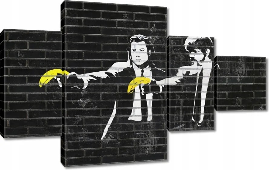 Vászonkép 130x80 Banksy Banana Fiction