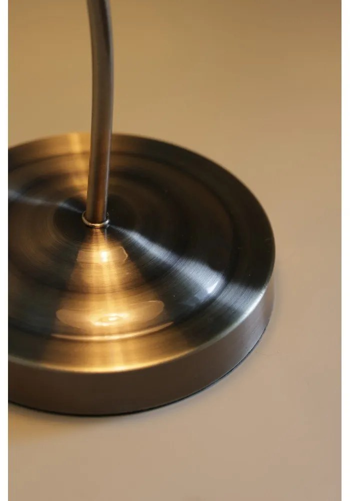 Fehér-sárgaréz színű asztali lámpa üveg búrával (magasság 49 cm) Vela – Markslöjd