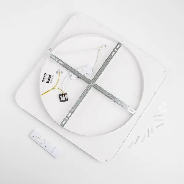 Brilagi - LED dimmelhető mennyezeti lámpa FALCON SLIM LED/50W/230V 50x50 cm fehér + távirányítóval