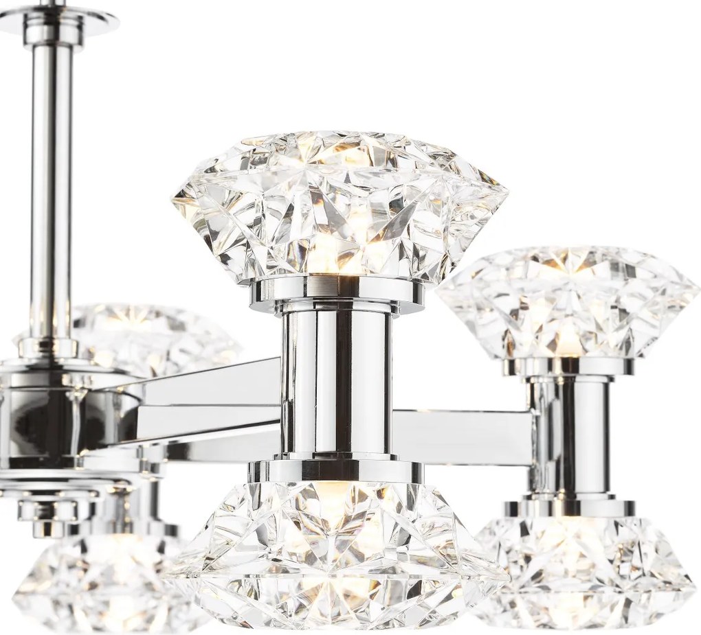 Dar Lighting glamour modern csillár tiana csiszolt króm dartia2350