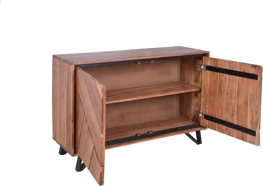 Natúr színű akácfa szekrény 120x78x40 cm Ambala – Interia Home &amp; Living