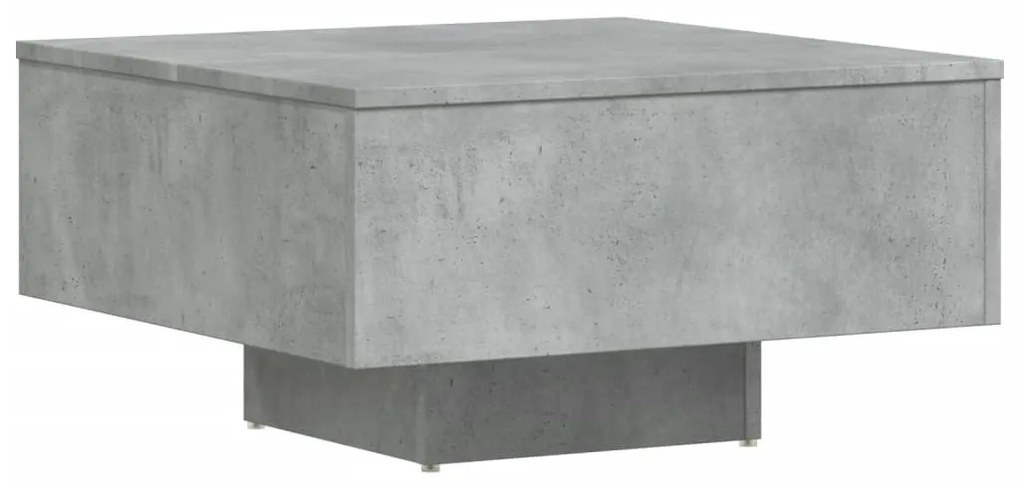 Betonszürke szerelt fa dohányzóasztal 60 x 60 x 31,5 cm