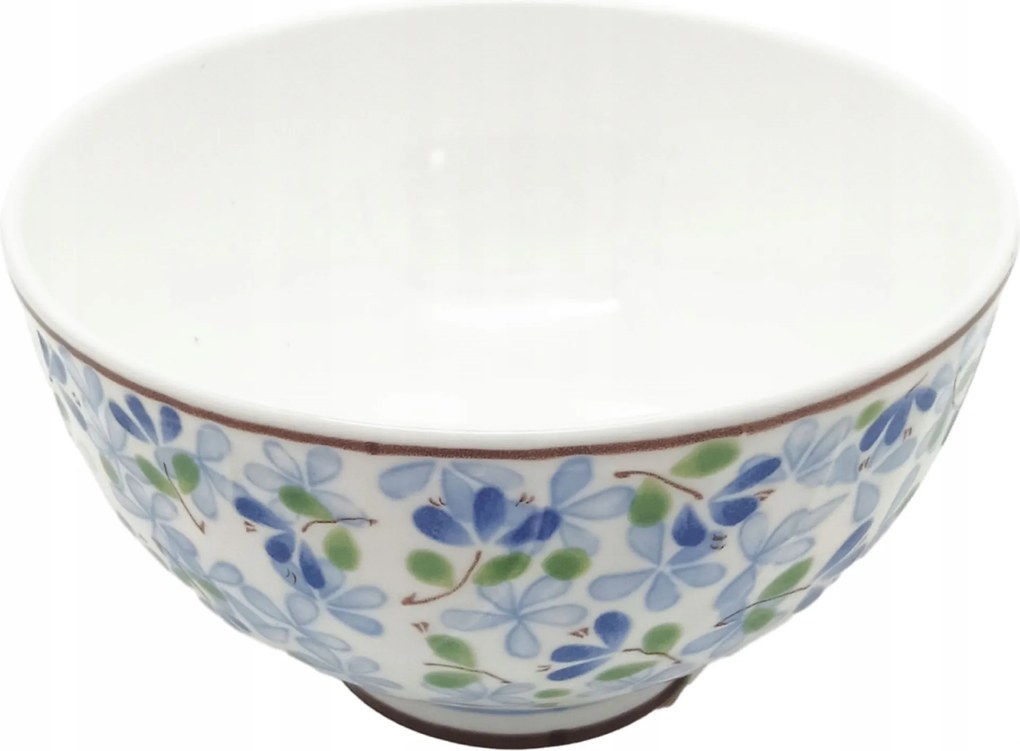 Kerámia Tál 13,9CM Ekrü Kék Virágokkal 155912