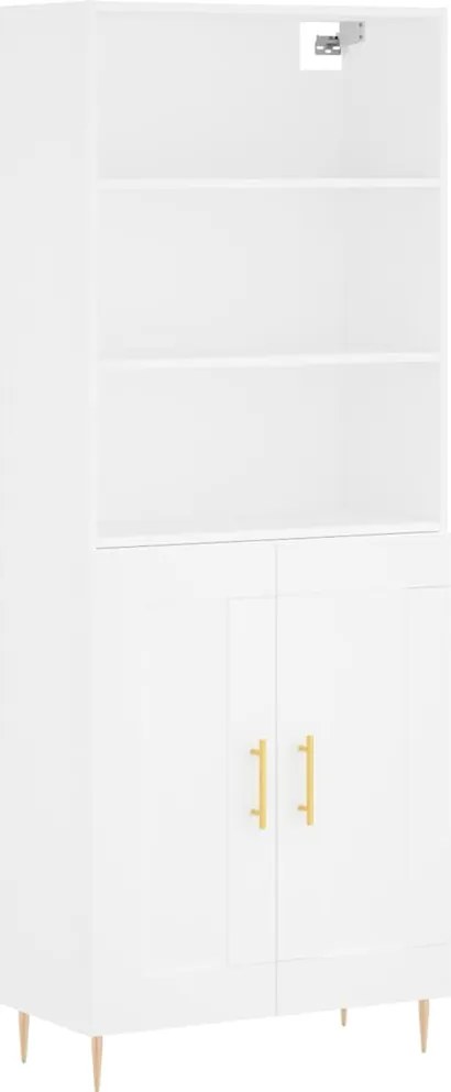 vidaXL fehér szerelt fa magasszekrény 69,5 x 34 x 180 cm