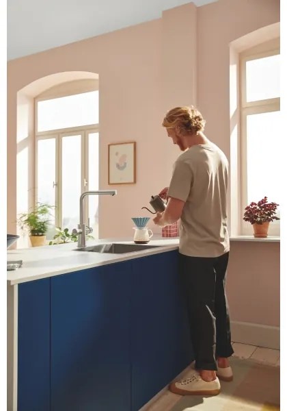 GROHE 30601DC0 - BLUE PURE mosogató csaptelep kihúzható kifolyófejjel, rozsdamentes acél