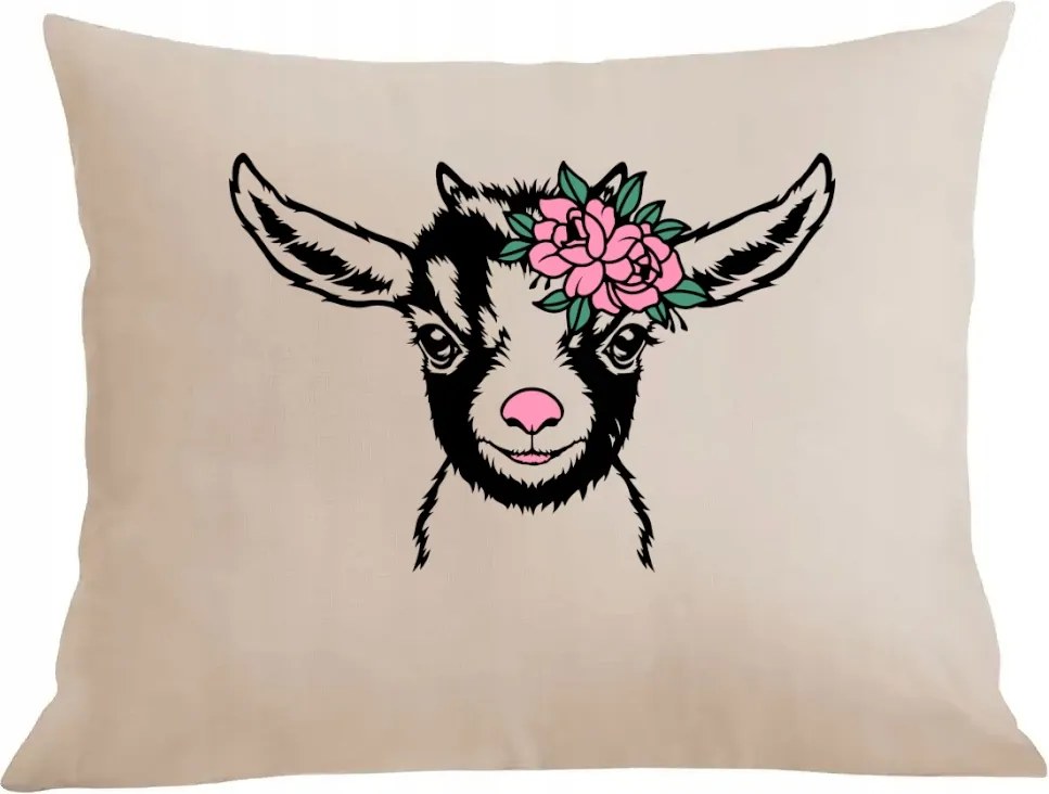 Párna+párnahuzat nyomott mintás Aranyos kis bárány