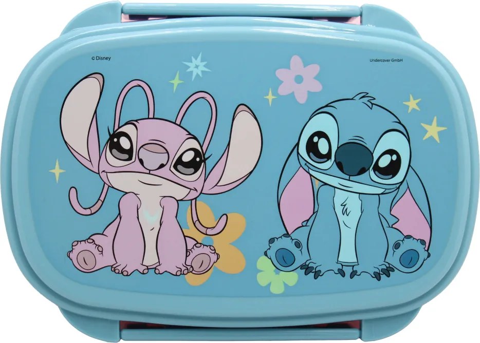 Disney Lilo és Stitch, a csillagkutya Alien 626 szendvicsdoboz + evőeszköz szett