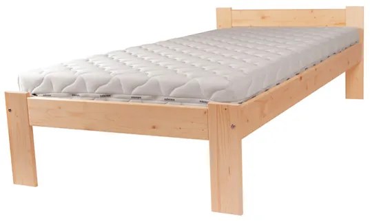 Bucsim lakkozott fenyő ágykeret 90x200 ágyráccsal, Adormo Smart II New 90 cm matraccal