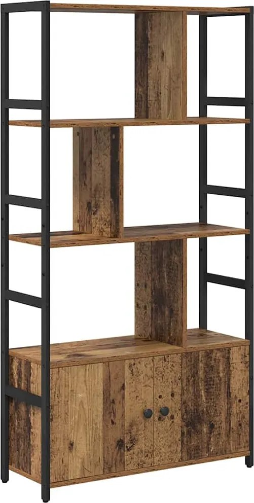 vidaXL Könyvespolc Régi fa 80 x 30 x 155,5 cm Faanyag