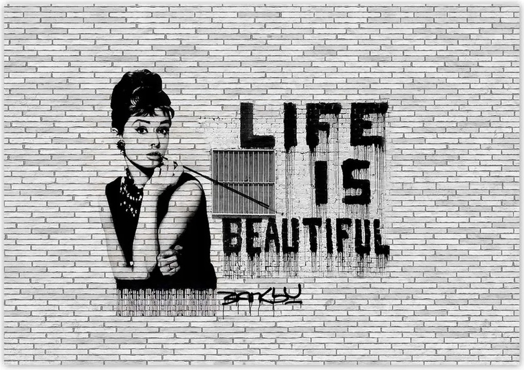 Poszterek 100x70 Banksy Life is beautiful