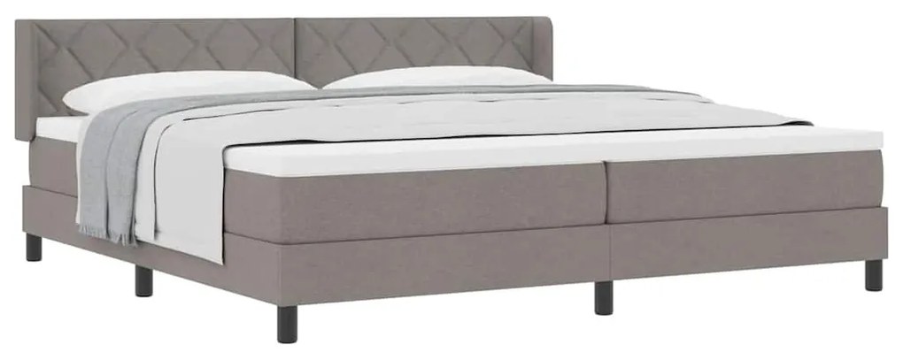 Boxspring ágy matraccal matracmal Tópszínű 200 x 200 cm
