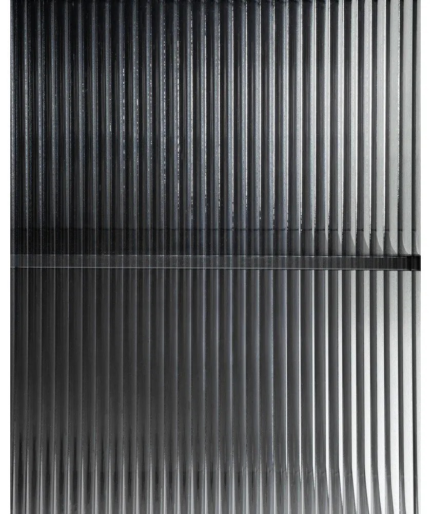 Fekete acél tálalószekrény 70x143x41 cm Trixie – Kave Home