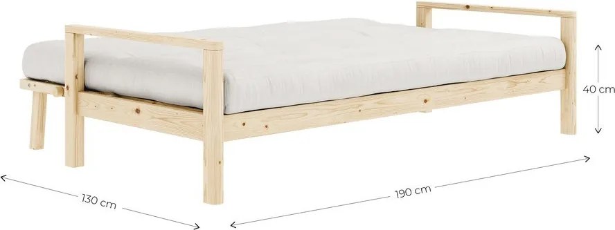 Barna kinyitható kanapé 205 cm Knob – Karup Design