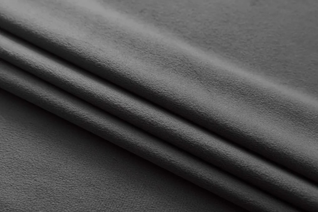 Sötétítő függöny DREAM VELVET 140x250 cm, sötétszürke Felfüggesztés: Fém gyűrűk