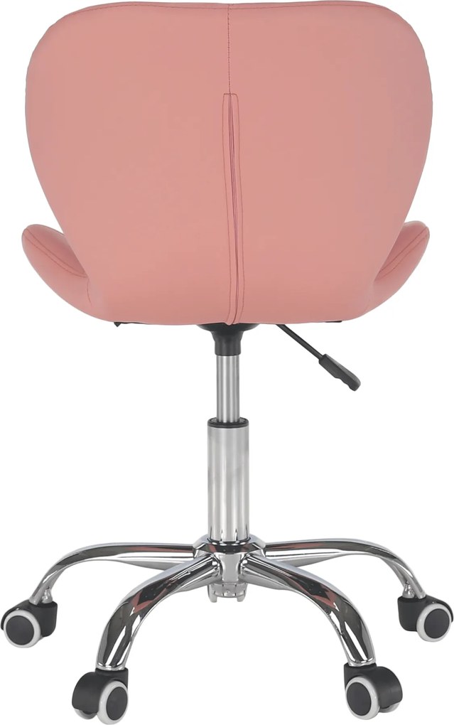 Irodai fotel, rózsaszín/króm, ARGUS NEW